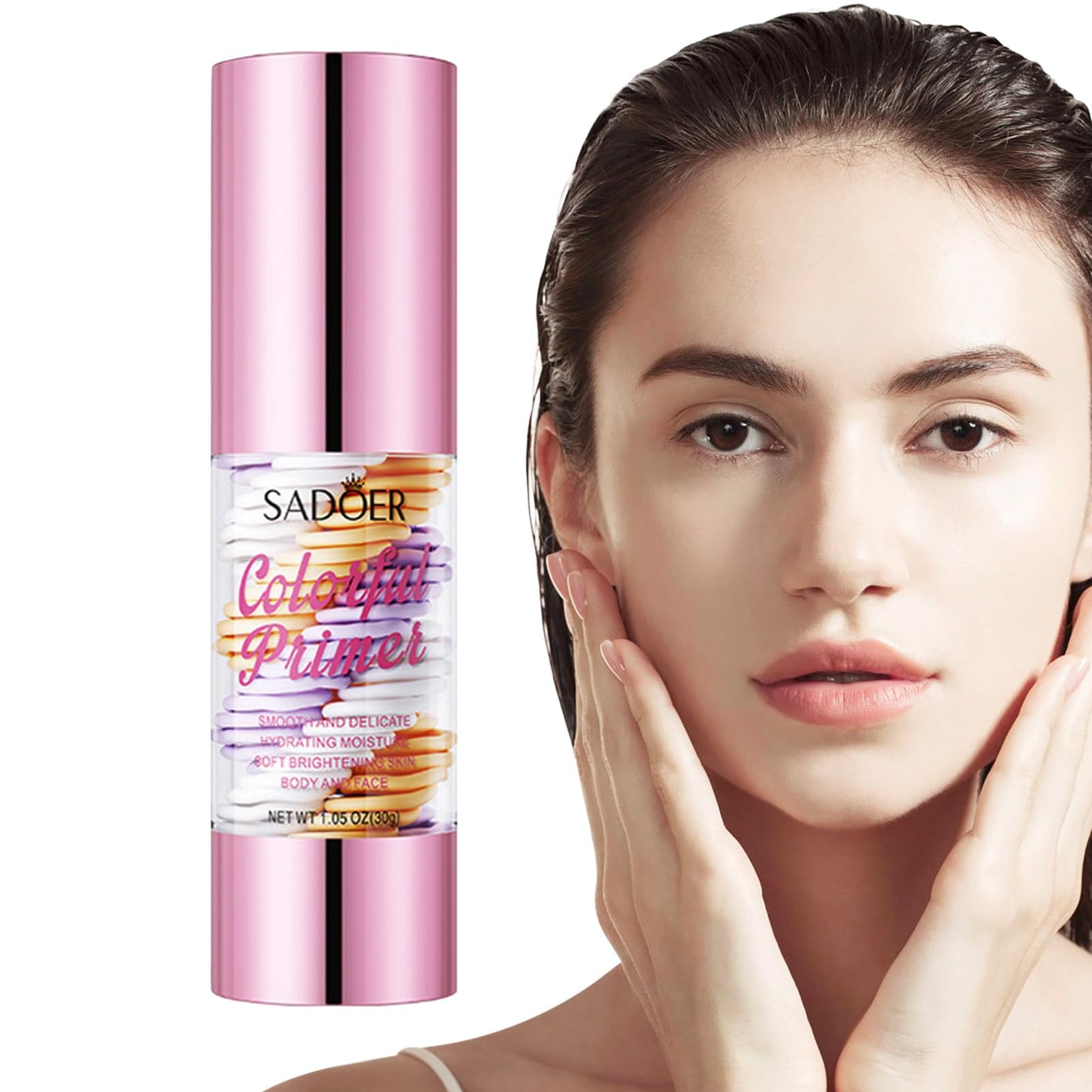 ✨ Rainbow 3-Color Primer | Smooth, Bright & Natural 🌸