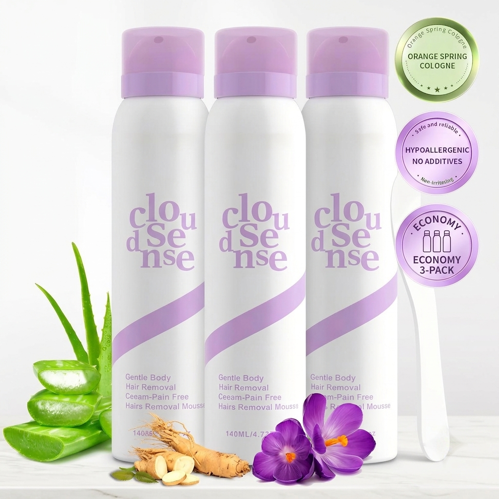 ⚡Pain-Free Hair Removal Spray with Aloe & Hyaluronic Acid | Citrus Scent