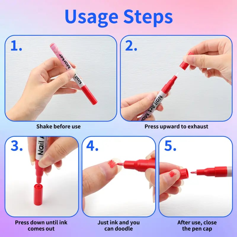 π
Nail Markers for Nail Art β Easy Creative Designs β¨