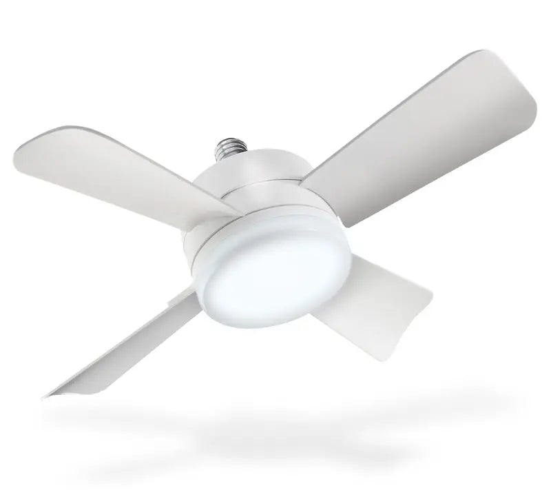 2-in-1 Socket Ceiling Fan & LED Light with Remote π‘π
