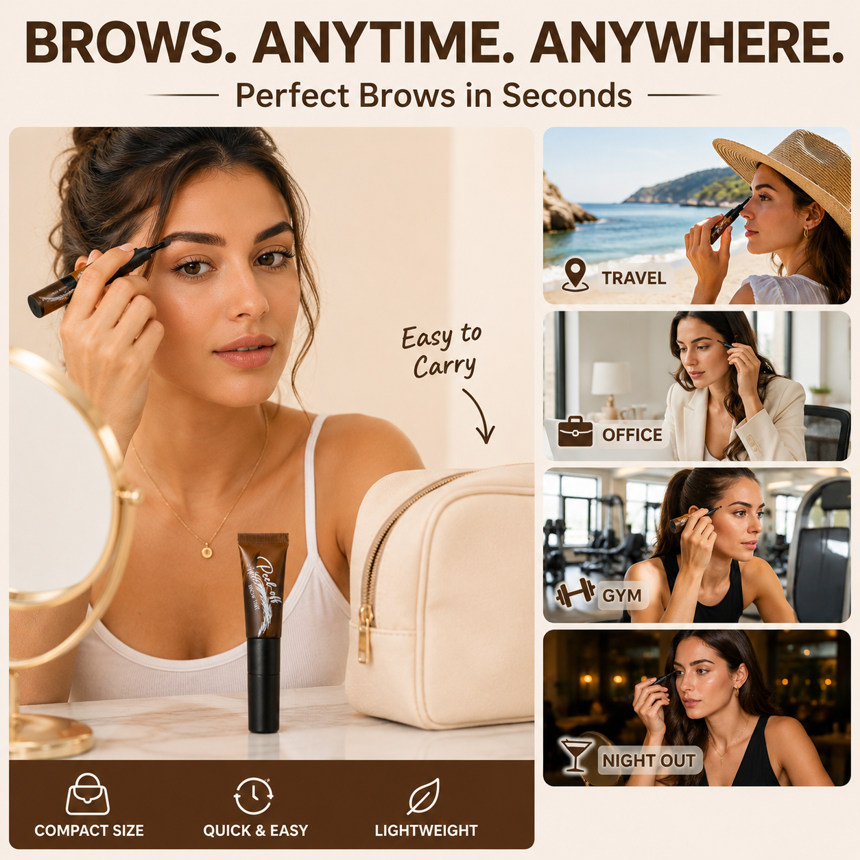 ✨ Peel-Off Brow Tint | 7-Day Wear | Waterproof