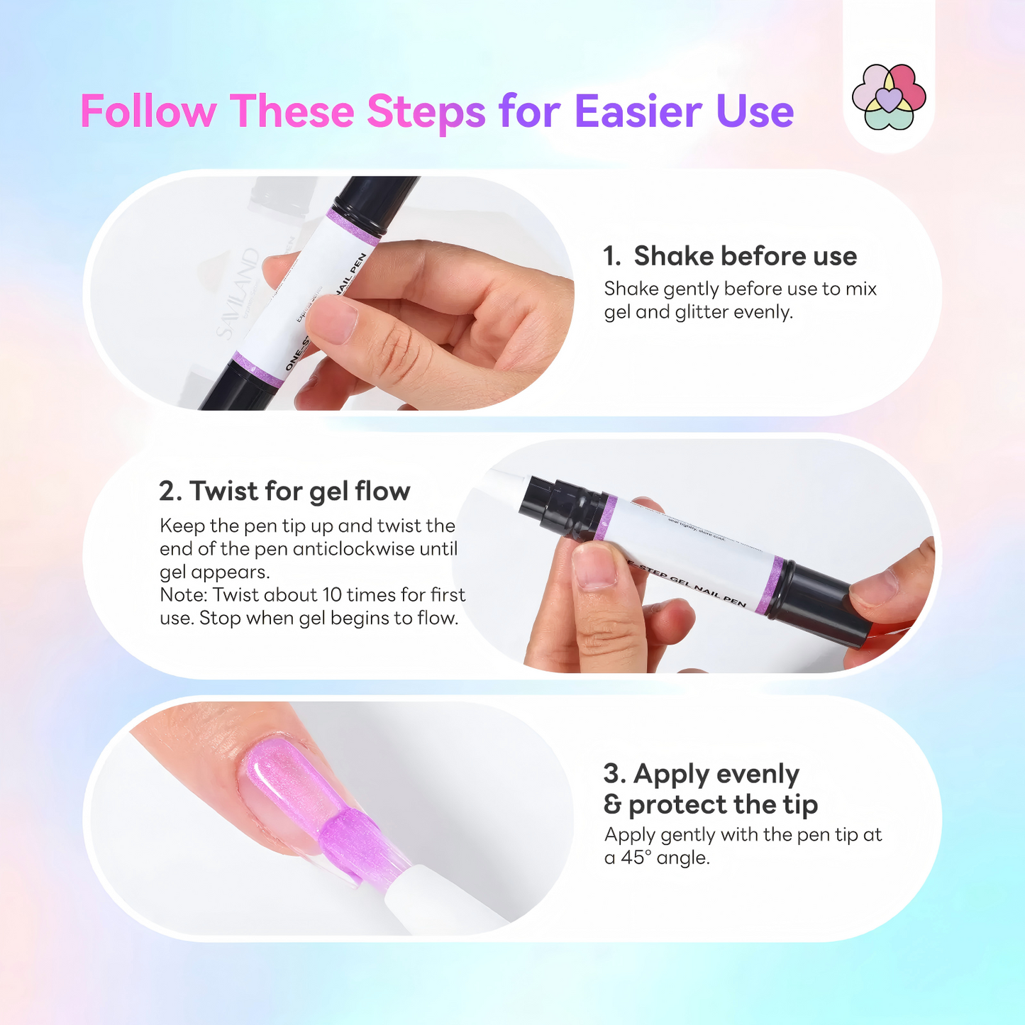 5-in-1 Aurora Effect Gel Nail Polish Pen π
β¨