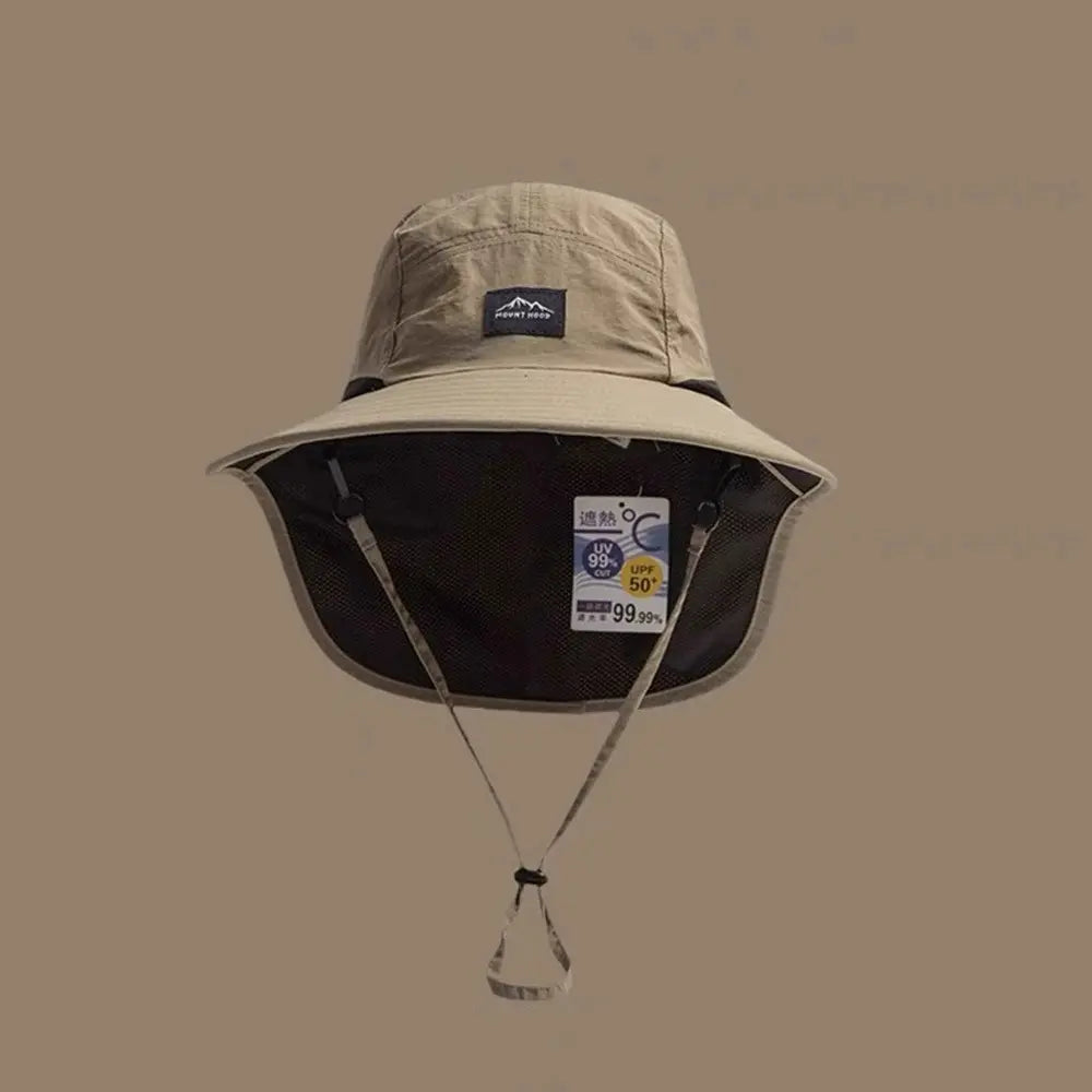 Unisex Outdoor Sun Protection Fisherman Hat with Neck Flap ππ§’