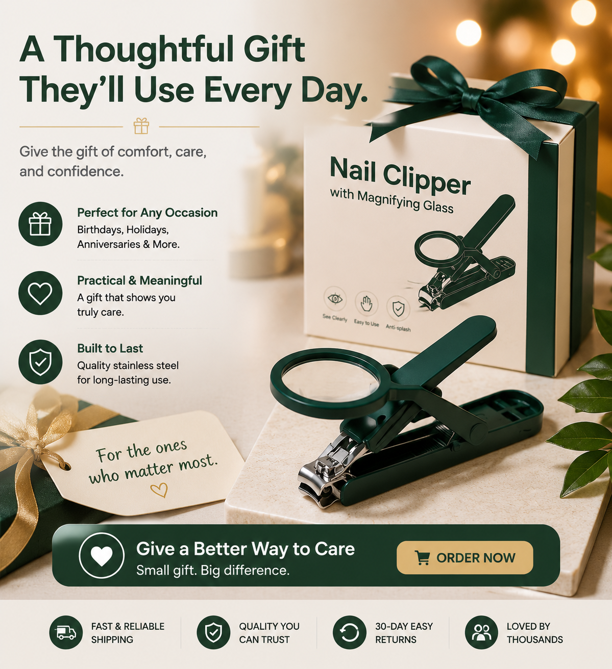 π ClearView Easy-Grip Magnifying Nail Clipper
