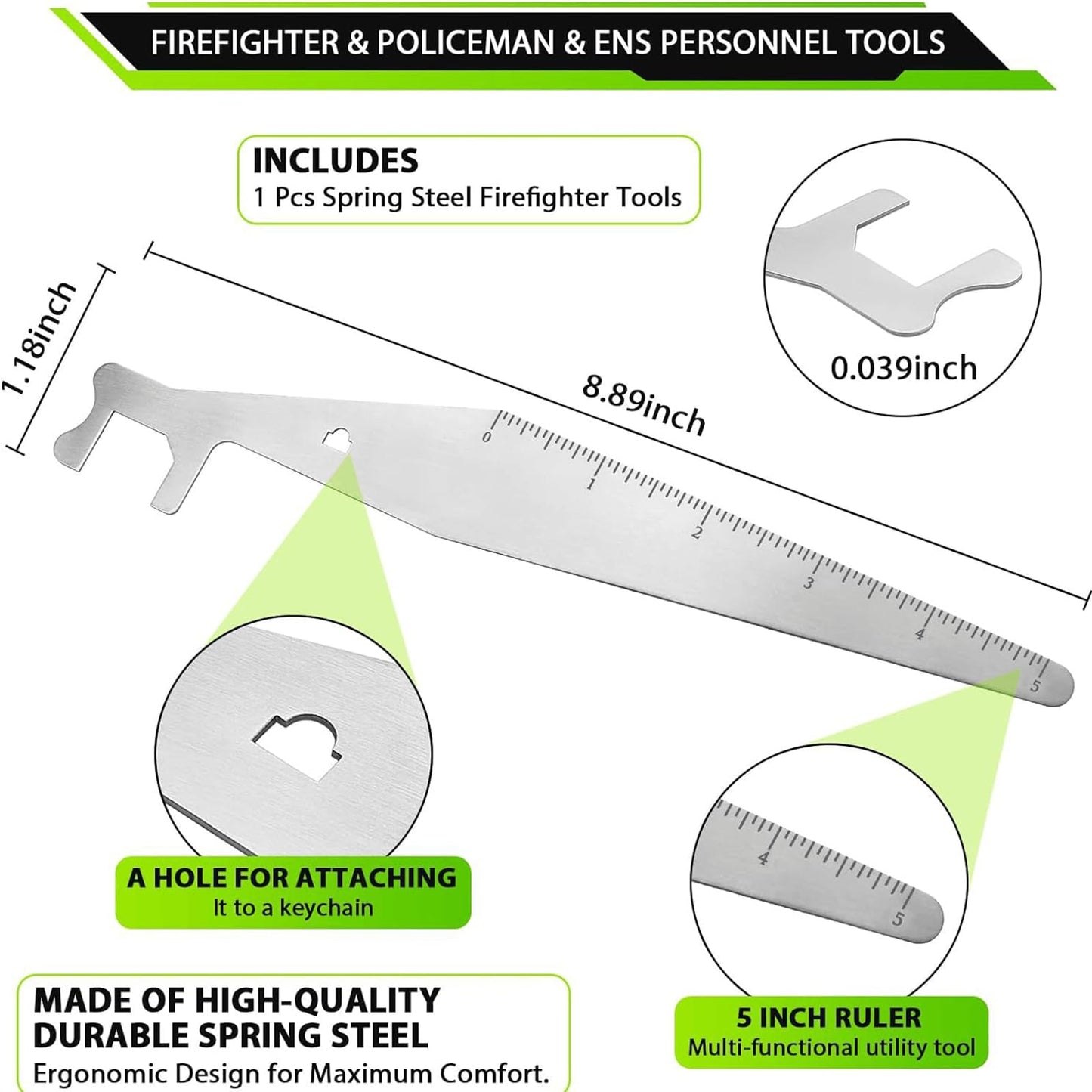 π§ Stainless Steel Utility Pry Tool π Multi-Purpose EDC Design