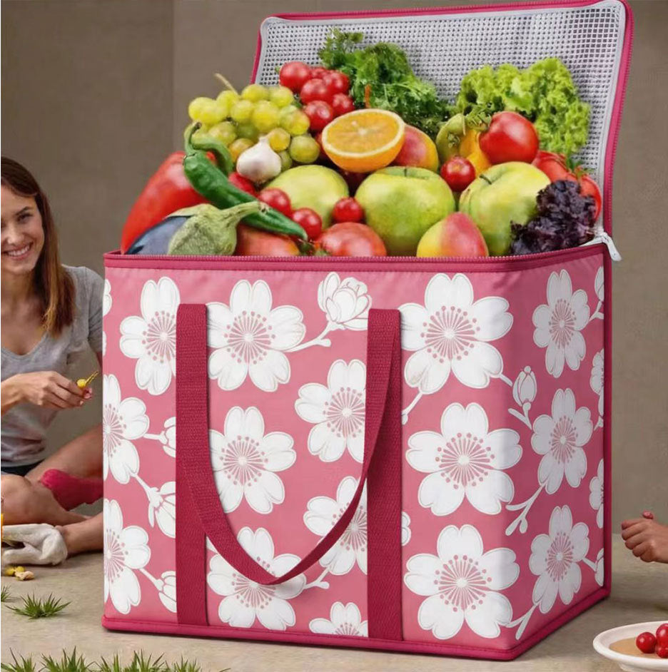 29L Insulated Grocery Cooler Bag | Foldable Waterproof Tote