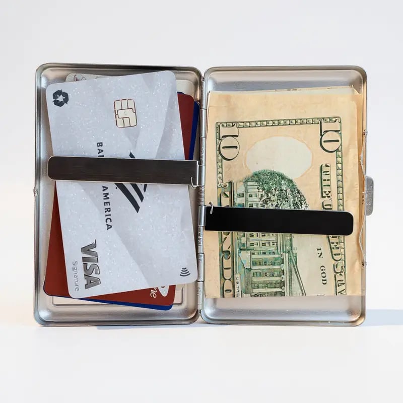 Metal Wallet & Card Holder β Stash Your Essentials π‘οΈπΌ