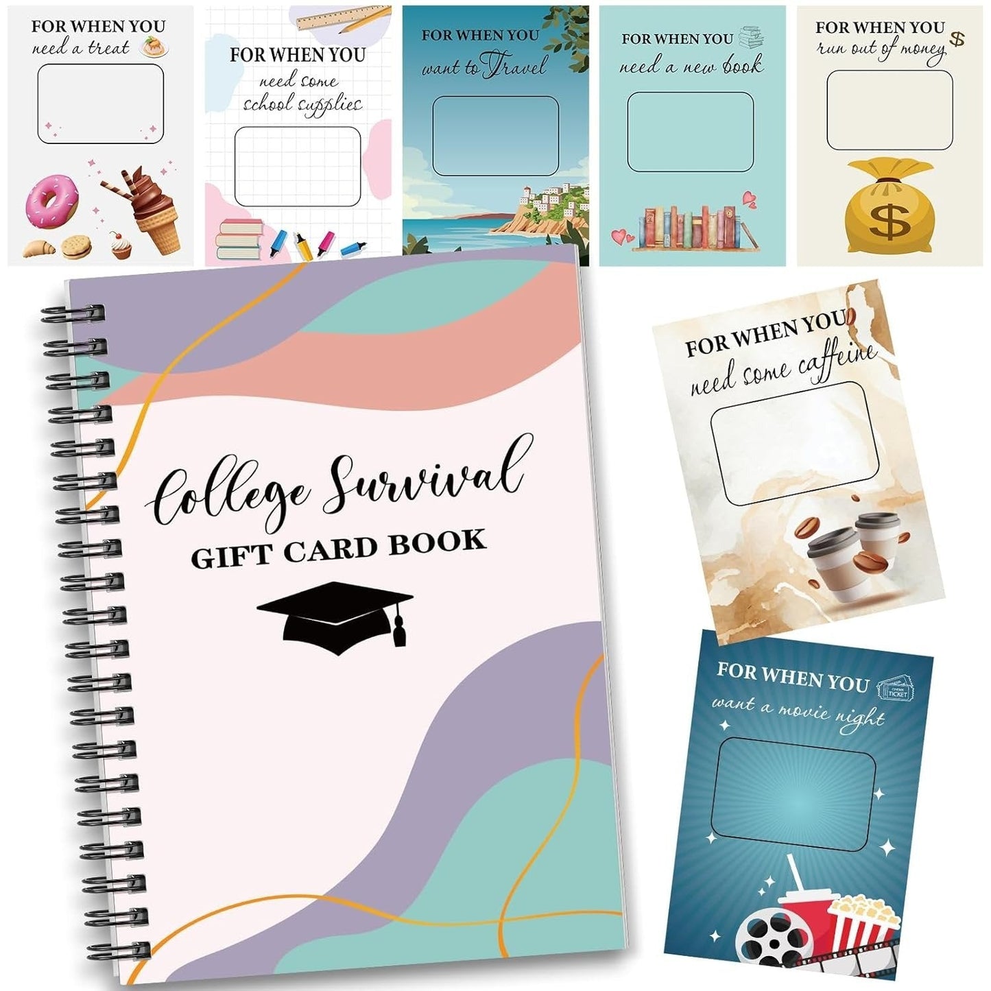 π College Survival Gift Card Book π Surprise on Every Page
