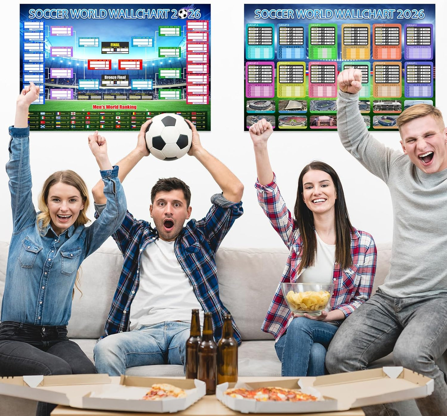 β½π 2026 Soccer Fan Wall Chart Kit π
Group Stage & Knockouts
