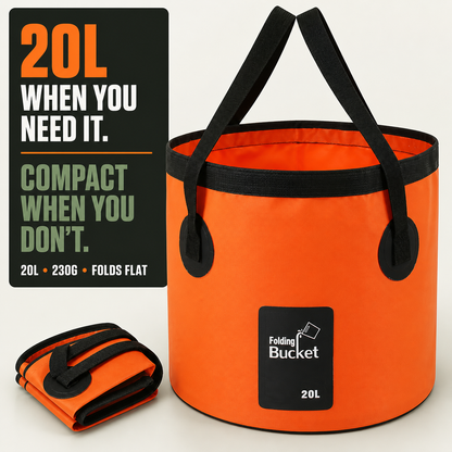 20L Collapsible Bucket | Folding Water Bucket