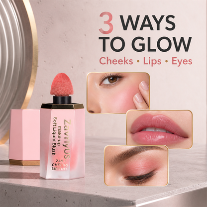 ✨3-in-1 Soft Liquid Blush, Lip & Eye Tint