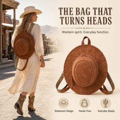 ✨2026 Viral Cowboy Hat Backpack | Novelty Cowboy Hat Backpack for Women🎒