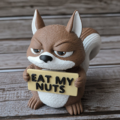 🐿️Sassy Animal Desk Buddy Set – 7PCS Funny Mood Figurines with Attitude Signs