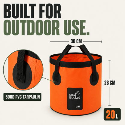 20L Collapsible Bucket | Folding Water Bucket