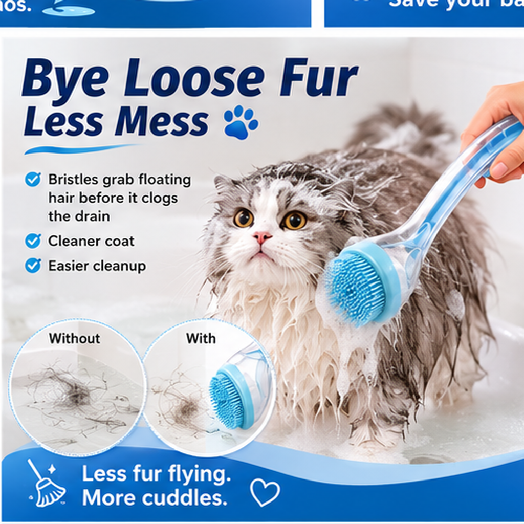 🐶🐱Pet Bath & Massage Brush