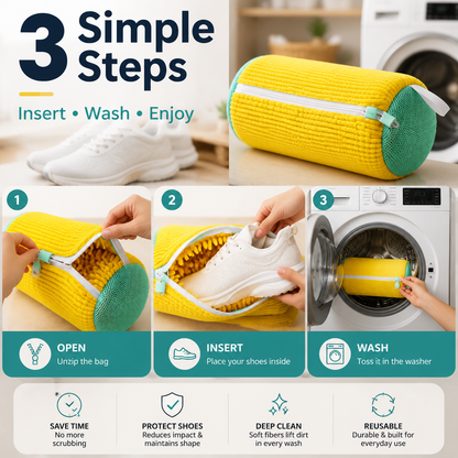 👟 No-Scrub Shoe Washing Bag – Clean & Protect ✨