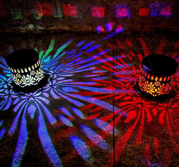 🌞 Solar Mandala Wall Light ✨ Stunning Garden Projection