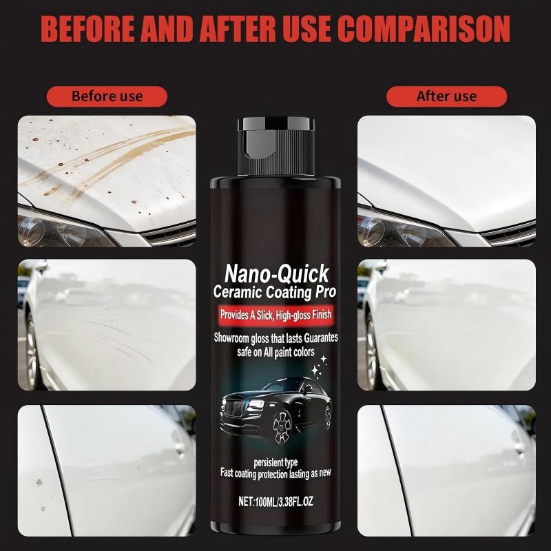 💎Nano-Quick Ceramic Coating Pro | 3-Year Mirror Gloss Restore✨