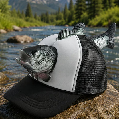🐠Funny Fish Hat - Hilarious Fishing Gag Gifts & Novelty Caps