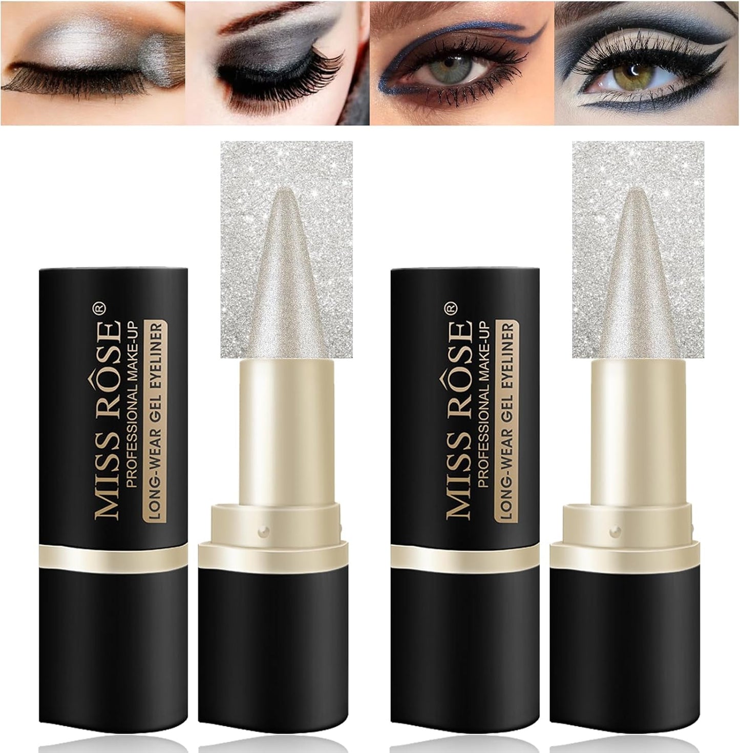 🖤 2-Pcs Waterproof Gel Eyeliner Set ✨
