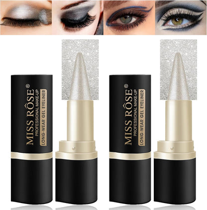 🖤 2-Pcs Waterproof Gel Eyeliner Set ✨