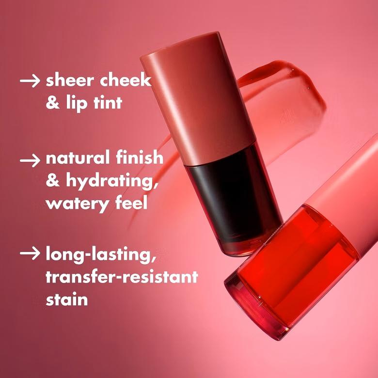 2-in-1 Hydrating Lip & Cheek Tint | Long-Wear Dewy Blush & Stain
