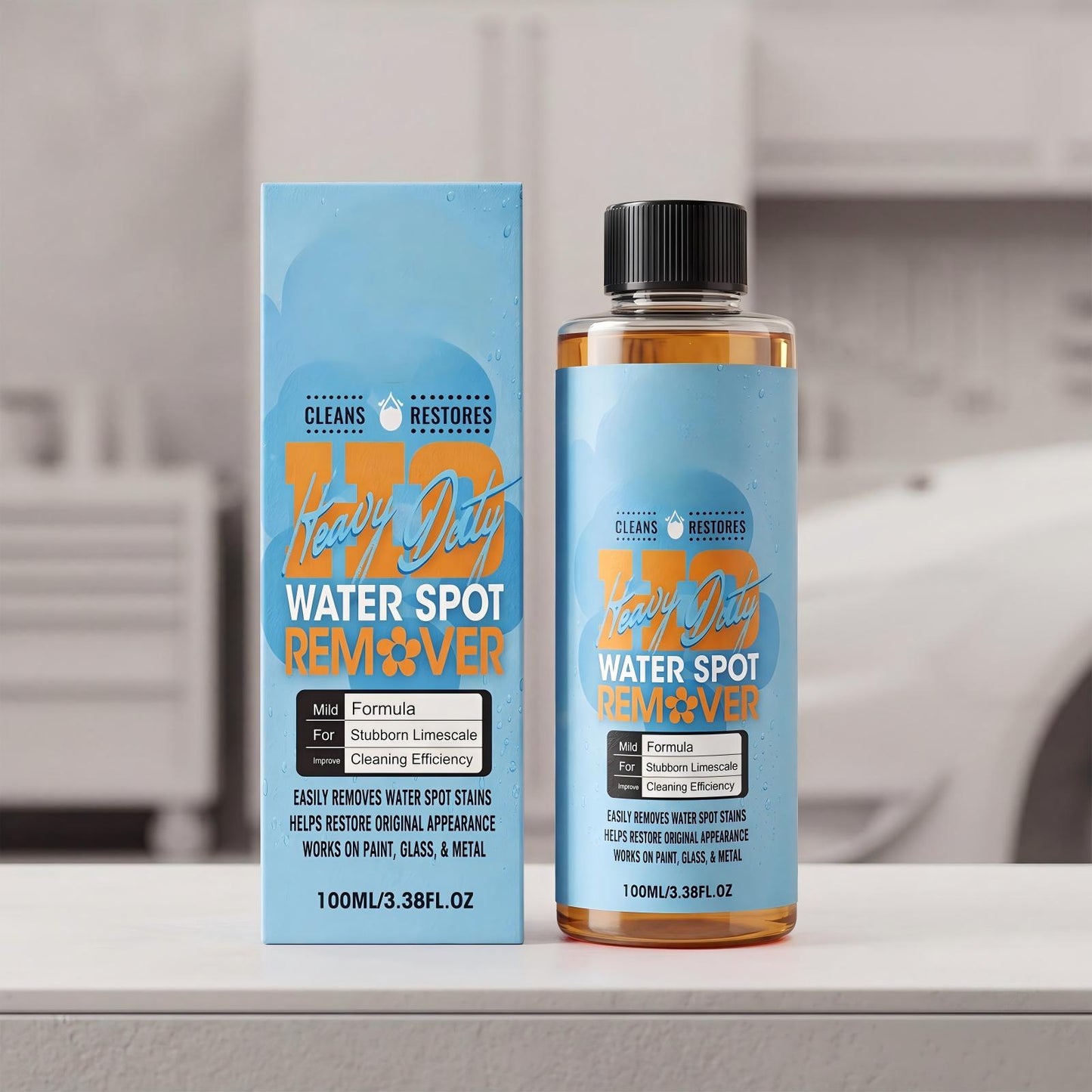 💦Heavy Duty Water Spot Remover Gel | Clear-Coat Safe Car Detailing Formula