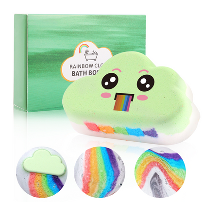 🌈 Rainbow Aromatherapy Bath Bombs with Natural Essential Oils | BrandName✨