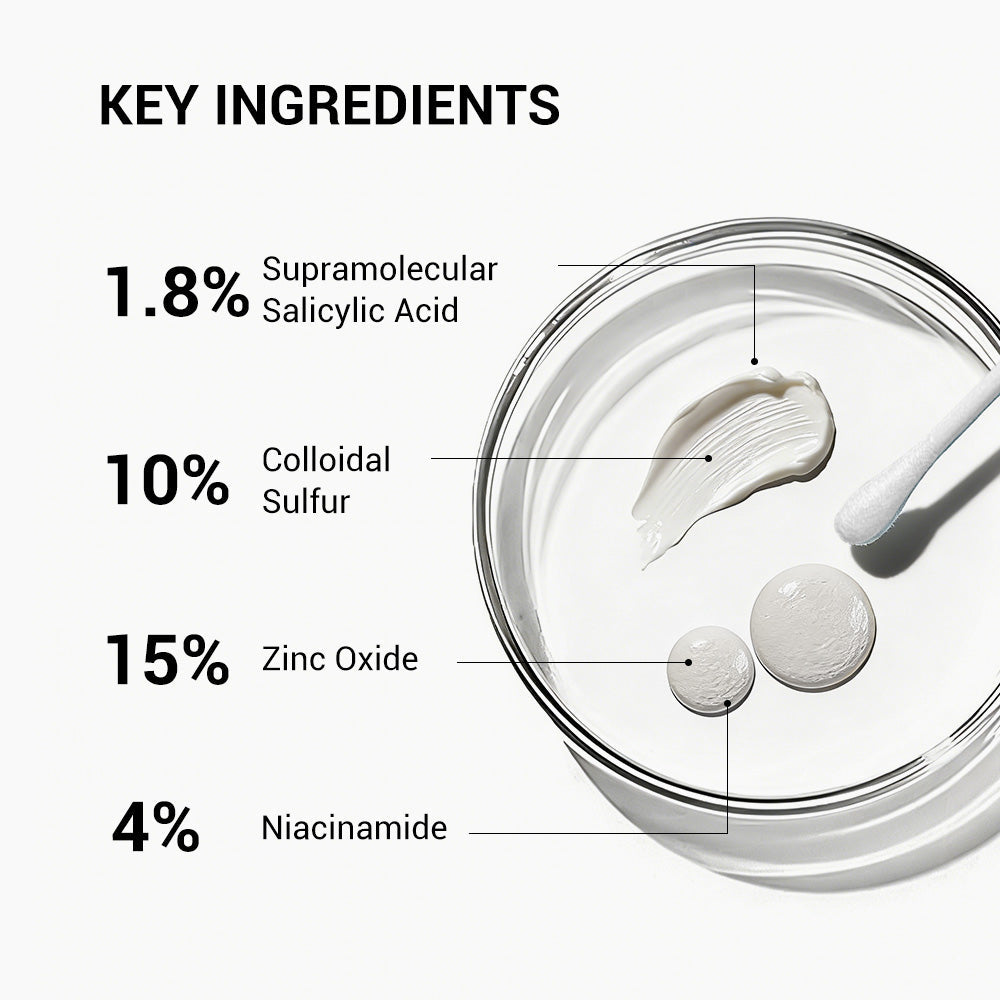🌸Overnight Acne Spot Treatment - 10% Sulfur & Salicylic Acid (20mL)🌿