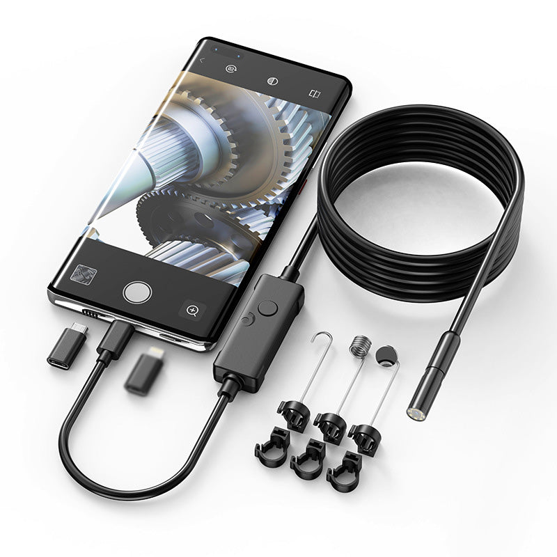 🔍200W HD Waterproof Endoscope Camera for iPhone & Android | 8mm Snake Cam✨