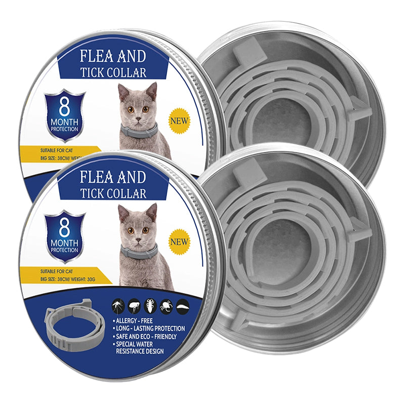 ✨8-Month Flea and Tick Prevention Collar for Cats & Dogs | Non-Toxic Shield🛡️