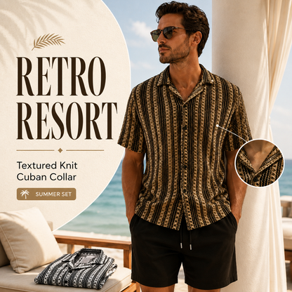 ☀️ Retro Stripe 2-Piece Resort Set