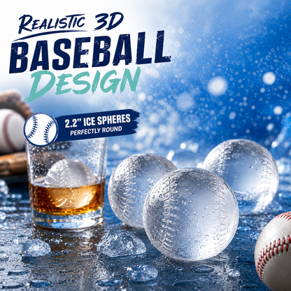 🍹 Cool Your Drinks! 3D Sports Ball Ice Mold