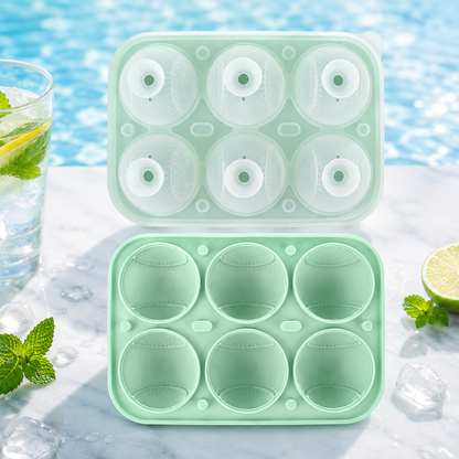 🍹 Cool Your Drinks! 3D Sports Ball Ice Mold