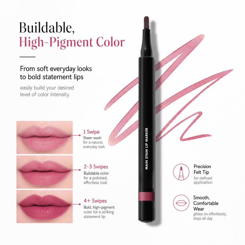 💋 Lip Stain Liner Pen – Define & Last All Day