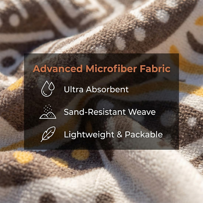 🏖️2-in-1 Convertible Towel & Backpack with Inner Zip Pocket & Sand-Repelling Fabric
