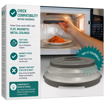 🍽️ Magnetic Microwave Splatter Cover – Clean & Easy