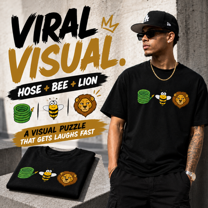 🔥 "Hose Bee Lion" Visual Pun Graphic Tee