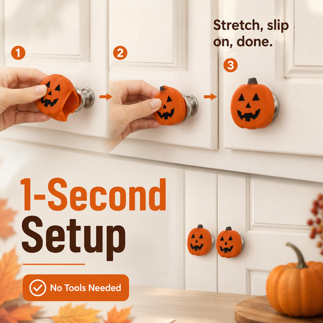 🎃 Halloween & Christmas Special | Fun Pumpkin Door Knob Covers
