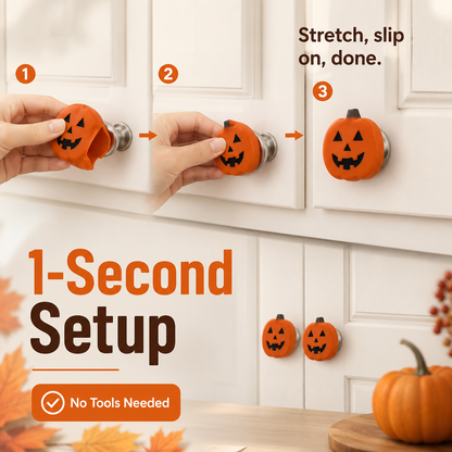 🎃 Halloween & Christmas Special | Fun Pumpkin Door Knob Covers