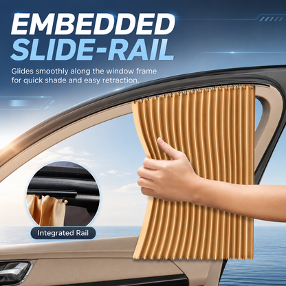 🚘 Retractable Sliding Car Window Sunshade
