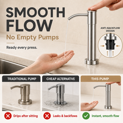 304 Stainless Steel Soap Dispenser Extension Tube Kit