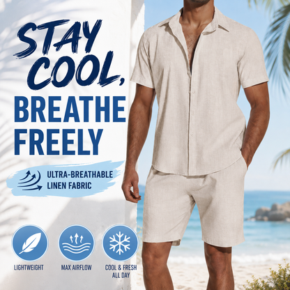 The Men's Resort Linen 2-Piece Matching Set🏖️