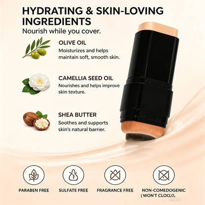 💄 2-in-1 Foundation Stick – Flawless Finish ✨