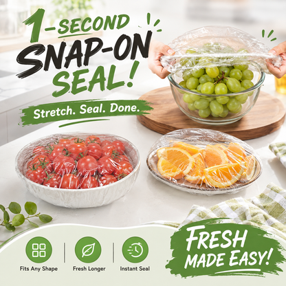 🥗 100-Pack Elastic Food Storage Covers