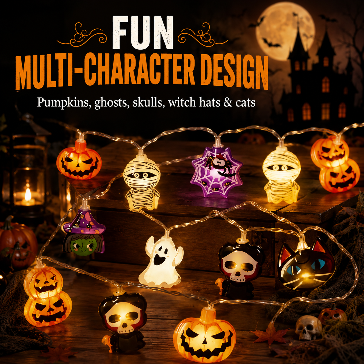 Spooky Glow Halloween LED String Lights 🎃