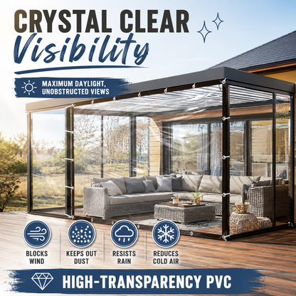 Heavy-Duty Clear Waterproof Tarp🌧️
