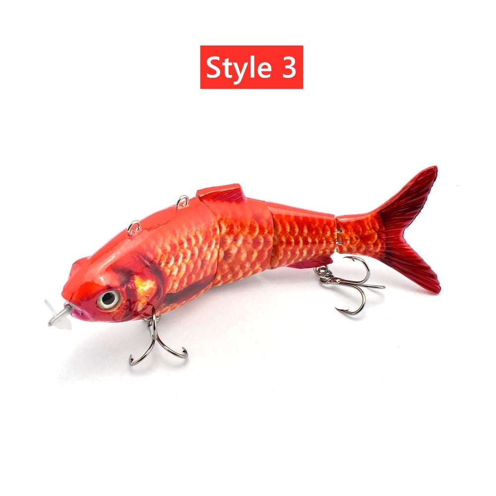 🎣Electric Robotic Fishing Lure with Auto-Swim & LED Attraction