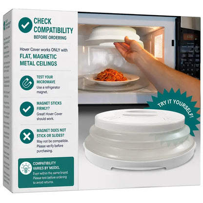🍽️ Magnetic Microwave Splatter Cover – Clean & Easy