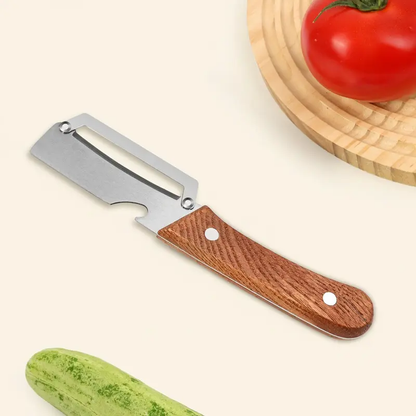 🔪🥬 2-in-1 Multi-Functional Scallion Slicer & Kitchen Peeler Tool ✨